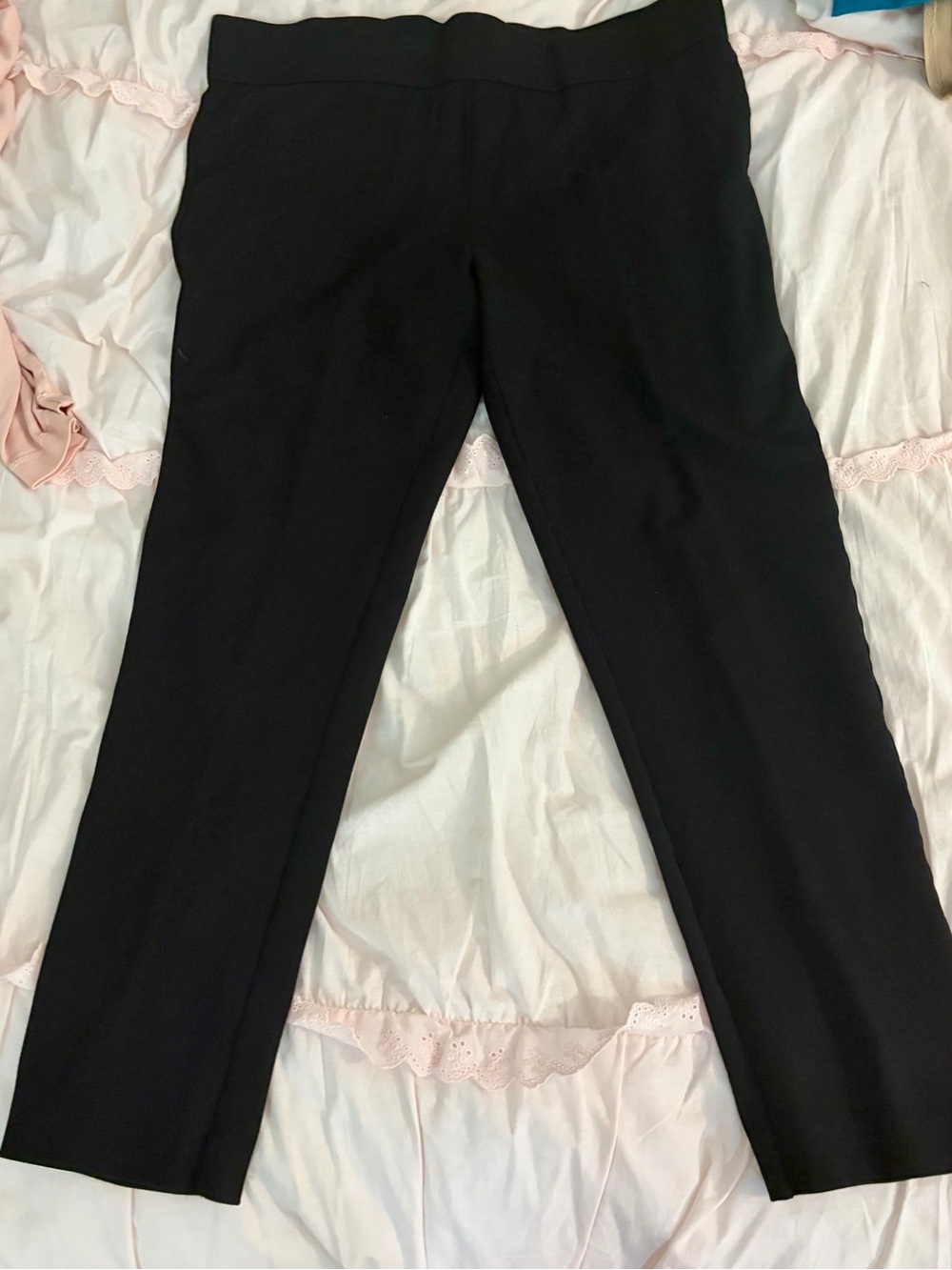 Jones New York Black Straight-Leg Pants